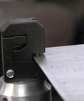 Pneumatic Sheet Metal Puncher And Flange Rivet Tool with air connector forming offset flange in metal sheet