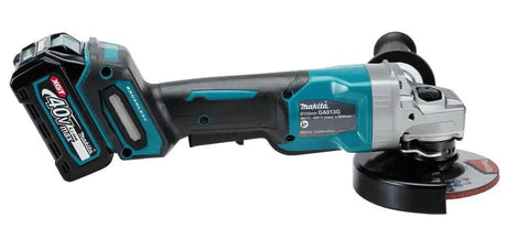 Cordless 40V Max Angle Grinder Powerhouse With Two 4.0 Ah Batteries And Quick Charger Inside rugged metal construction cutting tool.