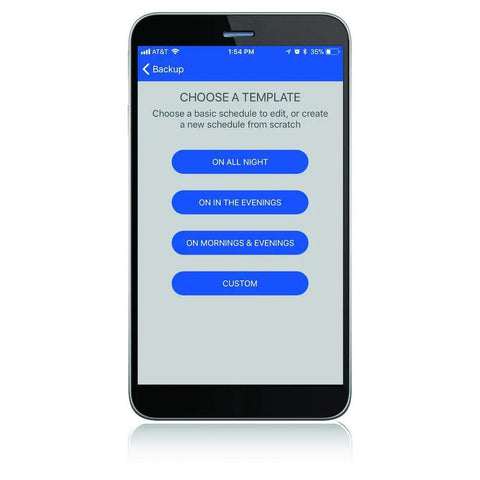 Ascend Smart 7 Day Programmable WiFi Timer 120V 15A Remote Access No Hub Required app interface on smartphone