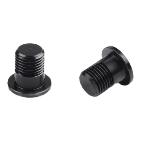 Two Pack M10 P1.0 Rear Derailleur Hanger Bolts For Tail Hook Mounting Screws And Chain Tensioner Installation Black Anodized