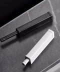 4 Pack Magnetic Push Latch Kit for Hidden Cabinets and Drawers, White and Black Latch on Surface