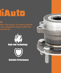 512518 Rear Wheel Bearing And Hub Assembly 2Pcs Set With ABS For Subaru Forester 2014 To 2018, metallic hub focus