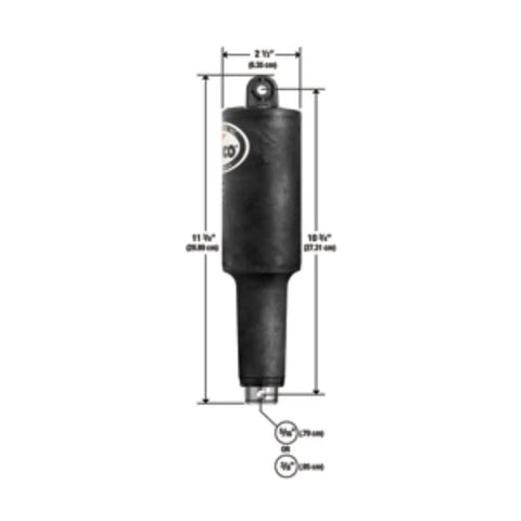 Extreme Duty 12V Linear Actuator With 2 And A Quarter Inch Stroke And Hardware For Beefy Lifts Trailers Marine And Industrial Projects Weatherproof High Torque Durable Construction For Easy Mounting with dimensions