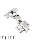 Built Like A Tank Straight Up Smooth Soft Close Cabinet Hinges European Inset Design Heavy Duty Stainless Steel Hardware 110 Degree Cup Mount with screws.