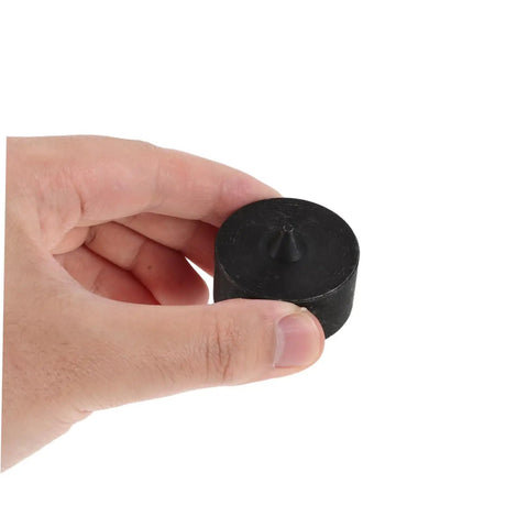 Heavy Duty Metal Shaft Protector Cap That Fits Grip-o-Matic Pullers, hand-held, black, for spindle end protection in machines.