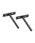 Two Pack Heavy Duty Floating Shelf Brackets Rustproof Wall Shelf Hardware Replacement Support For Wooden Shelves Easy Install Hidden Inside Wall Design