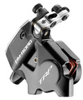 TRP hydraulic disc brake caliper, black/gray, flat-mount, cable-actuated