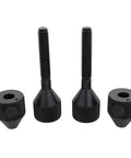 Push Button Carbon Steel Flange Line Up Pins Set Of Two For 5/8 To 1-7/8 Inch Holes With Rust Resistant Black Oxide Finish Grippy Knurled Handles