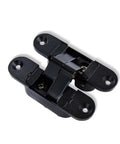 Two Pack Three Dimensional Hidden Door Hinges For Wood Doors And Folding Blind Doors 180 Degree Inside And Outside Opening Rust Resistant Durable Gold Finish Right Hand black version