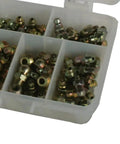 80 Piece SAE Grease Fitting Kit With Labeled Compartments For Easy Identification, Includes Replacements For Damaged Or Broken Fittings, Durable Plastic Case