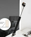 Beefy 10 Inch Gas Struts For Cabinets 60N 14 Lb Soft Open Lift Support with stabilizing bracket on cabinet door