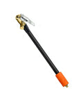 Heavy Duty Air Pump Hose Connector With Locking Air Chuck For Std Tire Valves And Fine Thread Tire Inflator Hose Adapter Fits Car Motorcycle Bike For Rescue Work With Screw Clamp Flex Ranging 16Cm To 100Cm For Quick Fixes Any Time Keep Your Ride Safe.