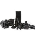 FR900 Pond Pump Set Submersible Fountain Pump For Outdoor Water Features, 900 GPH Max Flow, 12 Ft Max Lift, Debris Guard Grille, Black components
