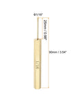Real Deal 2 Piece Brass Pin Punch Set Non Marring Drive Punch 1/16 Inch with 90mm length for precise alignment.