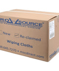 Reclaimed White Cotton Shop Rags 25 Lb Box, 18 Inch Towels, Bulk Cleaning Towels for Dusting Polishing Staining, Garage Or Workshop Use, 75 to 125 Towels