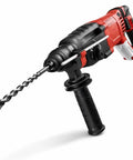 Heavy Duty Corded Rotary Hammer With Multi Speed Settings And Four Mode Switching for masonry drilling and core breaking.
