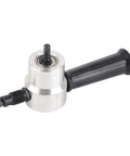 Double Head Sheet Metal Nibbler Cutter Drill Attachment with adjustable cutter heads for DIY and pro-grade metal cutting