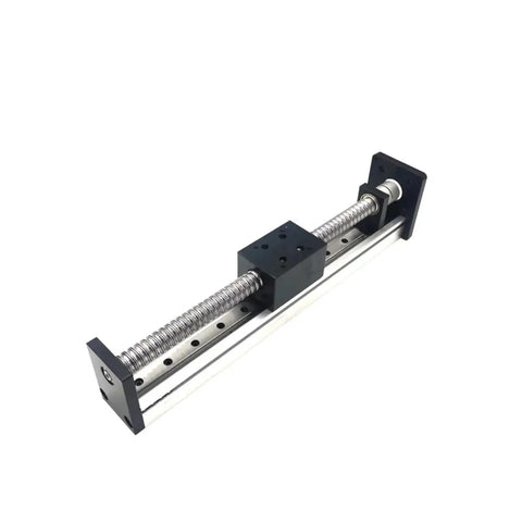 Badass Precision 42Mm Wide Linear Guide Actuator With Sfu1610 Ball Screw Slide Table Cnc Motor Kit showing metal slide rail and ball screw