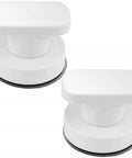 Two Pack Strong Suction Cup Handles For Glass Mirror Tile And Drawer Doors With Up To 7.5 Kilogram Load Capacity Durable ABS Construction