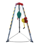 Built Like A Tank Emergency Rescue Tripod with self-locking winch, aluminum frame for confined spaces rescue tasks.