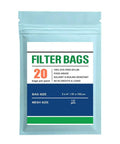Premium Nylon Tea Filter Bags 2 By 4 Inches Pre Flipped For Quick Fill Double Stitching 20 Pack image on pouch