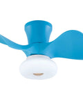 Ceiling Fan with Light 22 Inch 6 Speeds Timing 3 Color Temperatures for featuring blue blades and white bowl light.