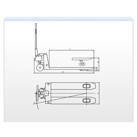 Industrial Manual Pallet Jack Truck Built Like A Badass Workhorse To Move 5500 Pounds Without Breaking A Sweat And Fitted With Durable Polyurethane Steel Wheels For Stress Free Logistics Hauling