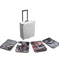 Sturdy 599 Piece Aluminum Alloy Box Tool Set For Your Ride And Home With Screwdrivers Wrenches That Make Minor Car Repairs A Cinch And Keep Your Garage Sorted In Style So You Feel Safe Fixing Stuff Yourself. Aluminum case with 4 tool trays