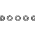 Collet Chuck Set For CNC Lathes And Milling Machines, 5-piece D6 to D8 range in precision spring steel, displayed in a row.