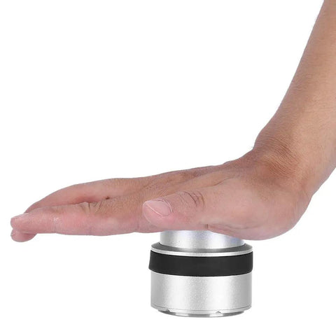 Hand using 51mm Coffee Tamper Press Type Hammer Powder Distributor Leveler Tool for Espresso Machines, durable aluminum and stainless steel
