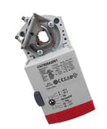 Slick And Heavy Duty Motorized Damper Actuator Cn7505A2001 electric zone HVAC valve with rotary modulator angle view.