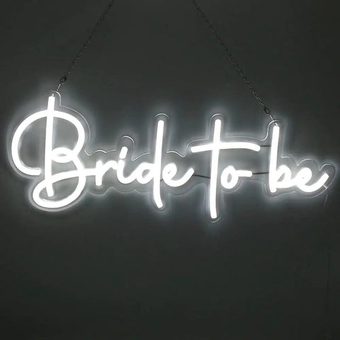 Neon LED Bride To Be Sign For Wedding Party Decor, Dope Bachelorette Bridal Shower Wall Light, White Neon Sign For Room Bar Pub Event, 56x21cm Easy Plug In Indoor Decor