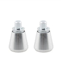 Two Pack Aluminum Spring Loaded Plunger Pins With Knob Heavy Duty Mechanical Catch For Quick Release In Cabinets Doors Toolboxes And DIY Projects. Polished silver finish, robust design.