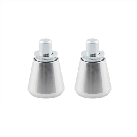Two Pack Aluminum Spring Loaded Plunger Pins With Knob Heavy Duty Mechanical Catch For Quick Release In Cabinets Doors Toolboxes And DIY Projects. Polished silver finish, robust design.