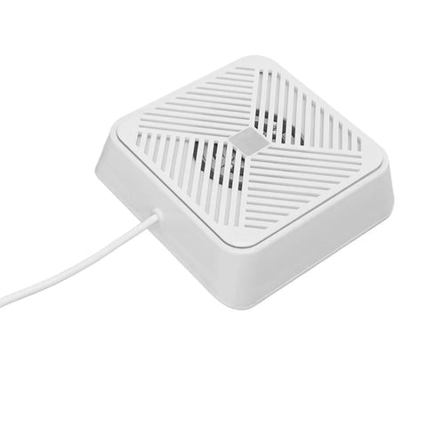 Ultra Compact Portable USB Dishwasher For Kitchen Sink, White Ultrasonic Cleaner top view with power cord.