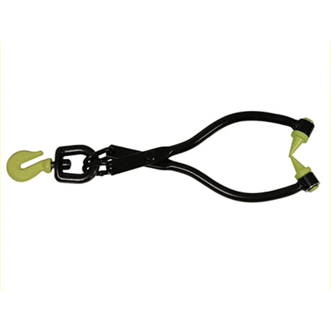 20 Inch Swivel Skidding Tongs With 360 Degree Teeth For Ultimate Log Grabbing, Heavy Duty HD Steel With Rust Resistant Black Powder Coat