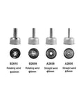 Nozzle tips for Beefy 1000W Soldering And Hot Air Rework Station With Three Independent Channels, labeled by size and airflow type.