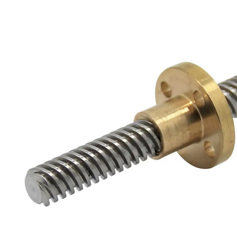 Top Shelf T16 Lead Screw With Copper Nut Knockout Build Slick Glide For Cnc Rigs And Linear Motion Systems Smooth Cruising Bar Rod 16 Mm Diameter Four Millimeter Pitch One Solid Piece