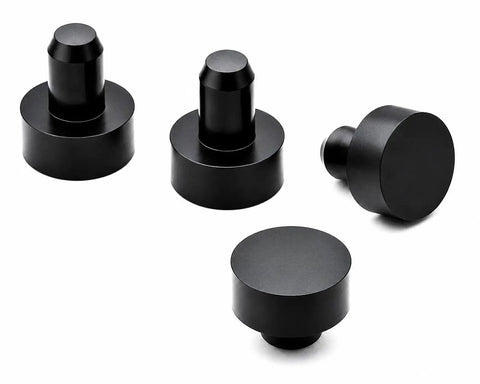 Silicone Rubber Push In Feet For Electronics Enclosures And Audio Gear Five Sixteenths Inch Hole Size One Half Inch Outer Diameter