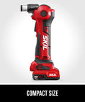 Compact 12V Brushless Auto Hammer Kit with ergonomic design, displayed in red and black for serious DIY builds.