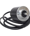 Rotary Encoder TRD-J2000-RZ For Industrial Controls And Automation, Plug And Play Mounting On Motors And Linear Guides, Precise Angle And Distance Feedback, Reliable Motion Tracking For Machinery And Equipment, black cable, metal housing