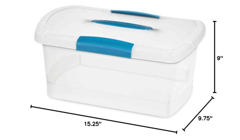 Solid Medium Nesting Storage Bins With Easy Snap Latching Lids And Beefy Handles, Slick Stackable Plastic Totes For Straight Up Home Organization And Tidy Space Fix 30 Pack
