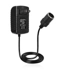 Heavy Duty AC To DC Power Converter Plug And Chug Adapter for car cigarette lighter socket, 24W output, ABS shell.