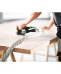 Person using 6 Inch Random Orbital Sander With Stepless Speed Control And Constant Speed Under Load EC Technology And Pad Brake