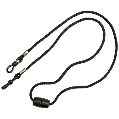 Black breakaway lanyard from Pro Grade Safety Glasses Kit With Full Frame Lenses And Breakaway Lanyard Eight Piece Set