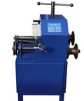 Hardcore Portable Electric Pipe Bender And Tube Roller Badass With Nine Round Plus Eight Square Dies For Cranking Out Smooth Big Radius Curves Lightning Fast 110V 1500W, side view of metal bender machine.