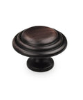 Stylish 25 Pack Oil Rubbed Bronze Cabinet Knobs with 1-3/8 Inch Round Design, Perfect for Upgrading Furniture. Classic Modern Look.
