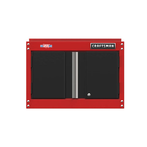 Tough Heavy Duty Metal Garage Storage Cabinet With Wall Mount 2 Door Design And Internal Locking System For Secure Tool Storage 200 Lb Capacity 5,245 Cu In Made In USA
