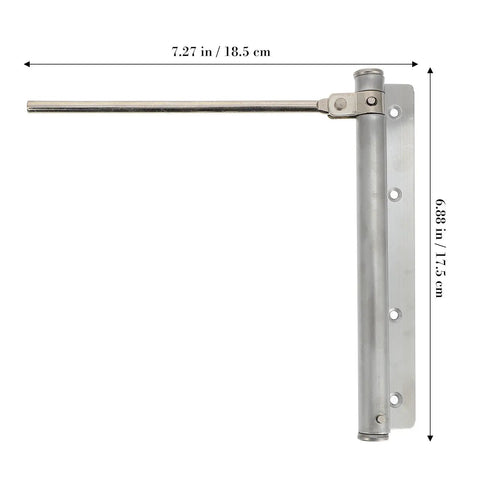 Automatic Stainless Steel Door Closer With Adjustable Tension And Quiet Spring Buffer, Easy Install For Home And Office