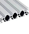 Heavy Duty T-Slot V-Type Aluminum Profile Groove for Industrial and Home Projects, showcasing precision cut aluminum alloy structure.